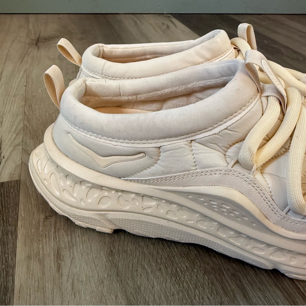 Hoka One One Women's Cream/Beige Sneakers - Picture 2 of 7